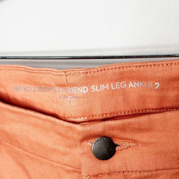 Chico's Cantaloupe 2 Piece Denim Set Size 2/L Jean Jacket Ankle Pants Stretch - Picture 13 of 14